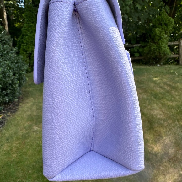 FURLA 1927 Top Handle Mini Lilac Purple Shoulder Bag preowned - Picture 8 of 14